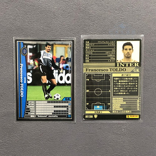 托尔多国际米兰panini帕尼尼2002球星卡2003意甲WCCF官方足球迷