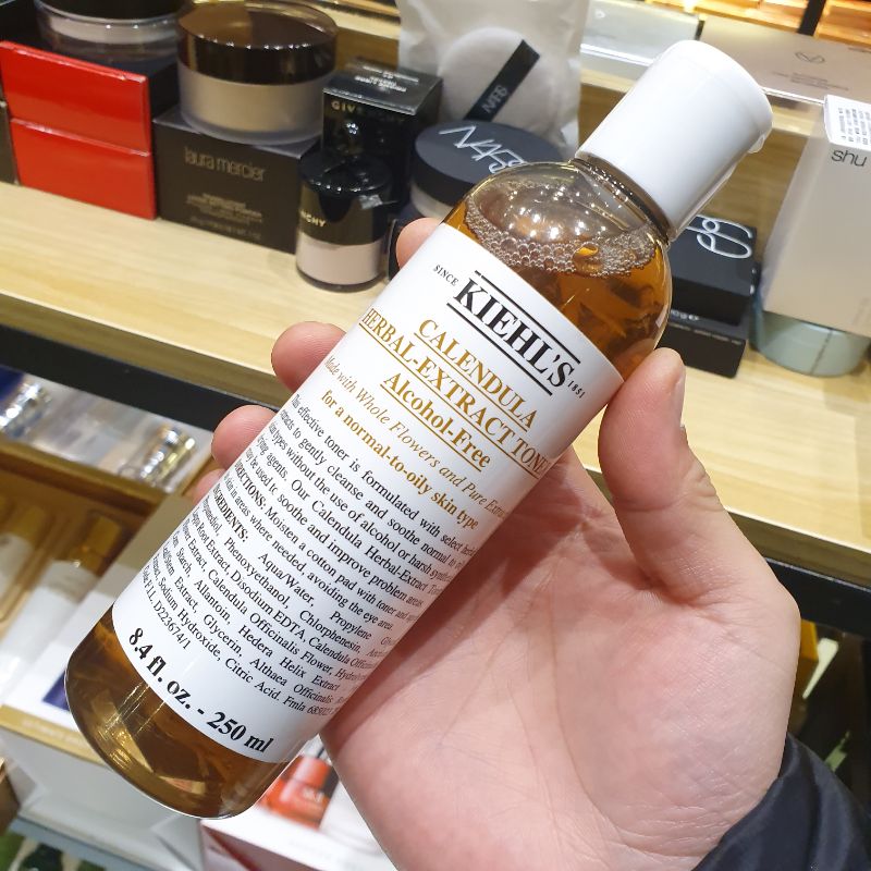 日本本土Kiehl's/科颜氏金盏花植物精华爽肤水250ml控油补水保湿