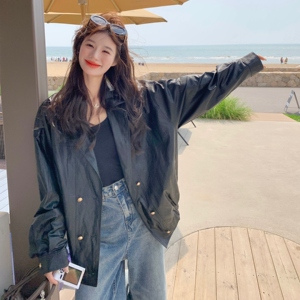 新品 大货 主推 黑色复古高级感皮衣外套2C075-801-P165-K248,皮衣,2C075