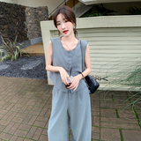 新品主推款毛边无袖上衣+阔腿裤两件套629-P165-K228，女装套装/套裙，2C075
