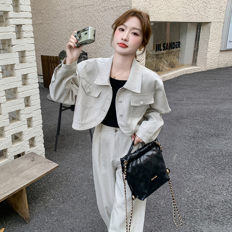 MQMP时尚轻奢高级感提花小香风两件套2025秋新款干练气质女装套装,女装套装/套裙,菡迪欧娜