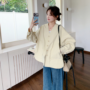 【大货】减龄米黄色外套2C075-26005-P185-K298图片