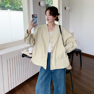 【大货】减龄米黄色外套2C075-26005-P185-K298图片