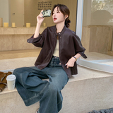 24新品已出货安可拉红慵懒皮衣2C075-691-P160-K248，女装皮衣，菡迪欧娜