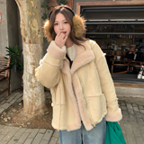 新品 大货主推款 奶fu黄皮皮毛一体外套910-P205-K298,女装皮草,菡迪欧娜, 新品 大货主推款 奶fu黄皮皮毛一体外套910-P205-K298,女装皮草,菡迪欧娜,