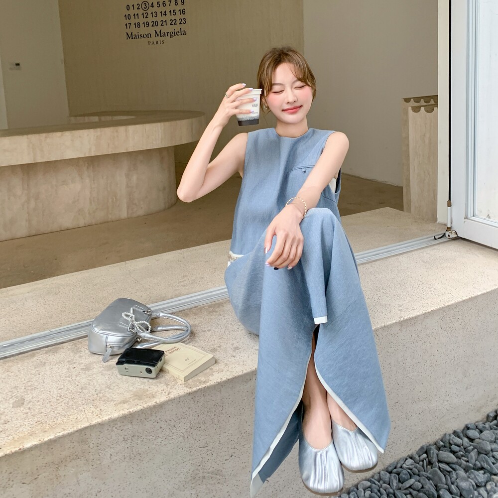 新品主推款贝壳装饰两件套套装裙6071-P155-K228,女装套装/套裙,2C075