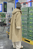 新品附买家秀高品质澳羊绒皮毛一体大衣2C075-216-P205K298，女装皮草，2C075