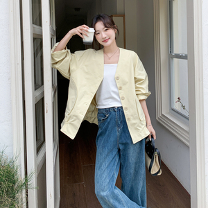 【大货】减龄米黄色外套2C075-26005-P185-K298图片