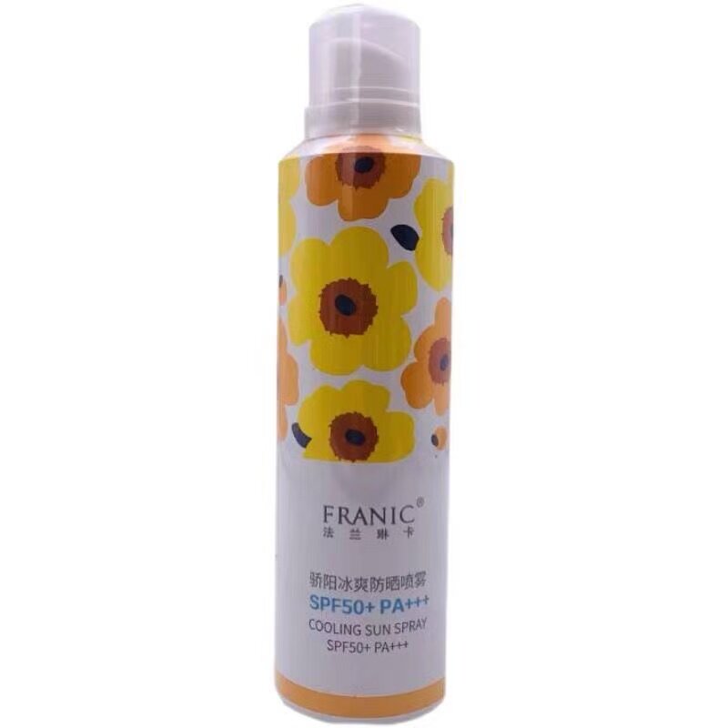 法兰琳卡骄阳冰爽防晒喷雾SPF50+控油补水芦荟舒缓面部隔离女包邮