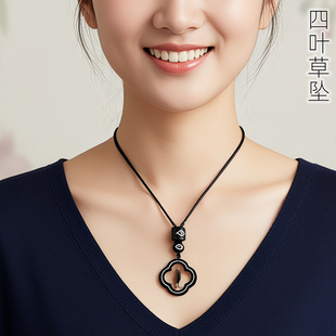 吉祥童子宝宝出生定制胎毛挂件项链吊坠婴幼儿纪念品四叶草2026