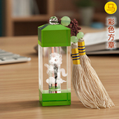 吉祥童子蛇宝宝出生定制胎毛章脐带印章婴幼儿纪念品彩色方章2026