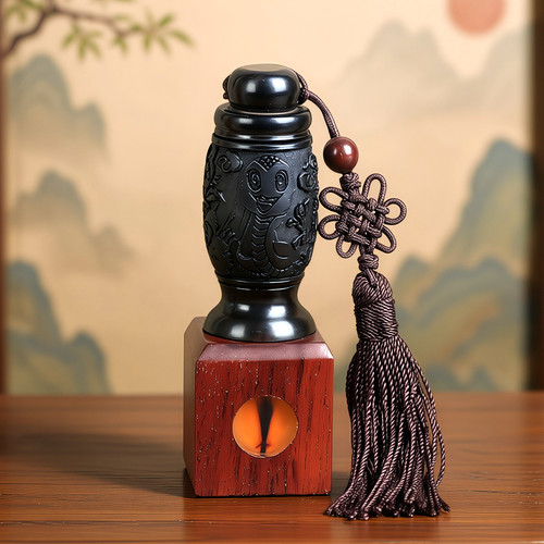 吉祥童子蛇宝宝出生纪念品胎毛章