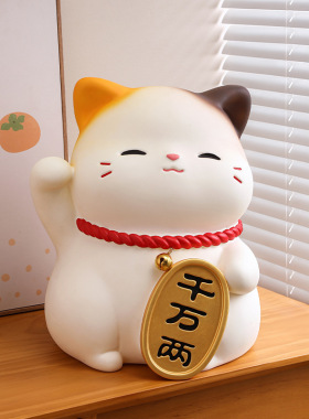 创意福瑞猫桌面装饰摆件治愈系办公室工位解压神器生日礼物送