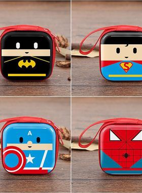 漫威零钱包美队蜘蛛侠DC蝙蝠侠超人蓝色儿童节礼品复仇者联盟卡通