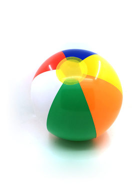 彩色充气球 儿童戏水球 6彩沙滩玩具球 彩虹球 海滩球 BEACH BALL