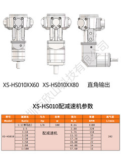 欣山HS010气动马达配行星减速机低速大扭矩防爆可无级调速正反转