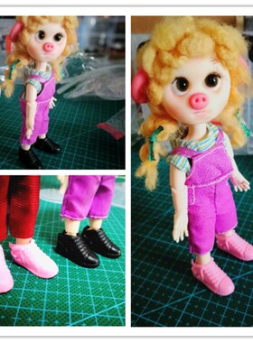 OB11美结猪鞋子运动鞋子11厘米12厘米迷糊娃娃鞋子配饰