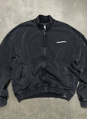 LIFEGOESON 25AW Zip-Up Sweater Jacket 拉链蜡染立领卫衣夹克