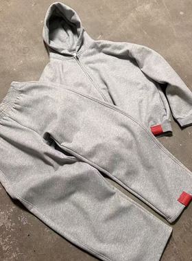 LIFEGOESON 25A/W Basic Hoodie Set 加绒加厚空气感连帽卫衣套装