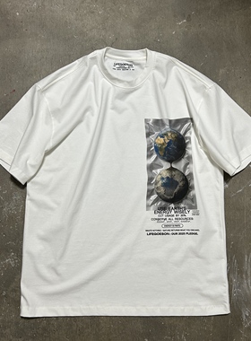 LIFEGOESON 25AW Earth-Themed Graphic T-Shirt “干枯地球”TEE