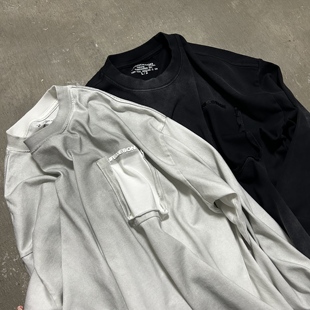 Shirt with LIFEGOESON Pocket Distressed 擦脏破口袋 25AW