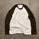 shirt LIFEGOESON 棕白插肩长袖 Sleeve 26ws Raglan