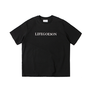 华晨宇同款 花花 26SS T恤 字母LOGO 短袖 经典 LIFEGOESON