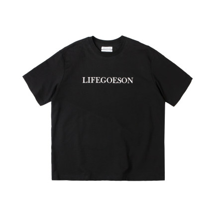 LIFEGOESON 26SS 花花同款 经典字母LOGO 短袖T恤