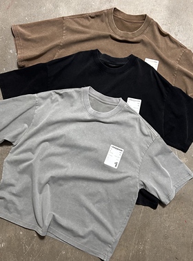 LIFEGOESON 26S/S Washed boxyfit T-shirt洗水做旧短宽版型短袖T