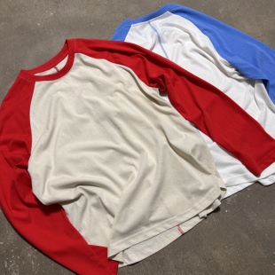 LIFEGOESON 26FW RaglanSleeve 轻薄撞色牛角袖插肩袖