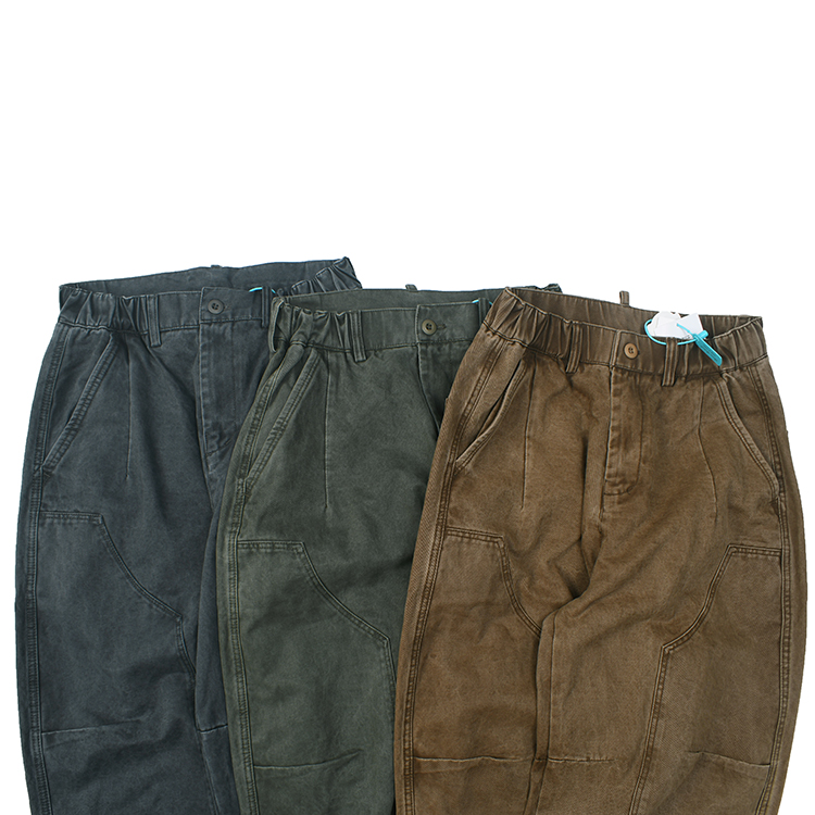 日式复古做旧水洗工装裤