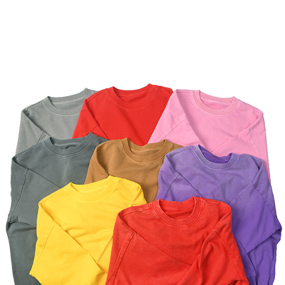 美式复古休闲圆领卫衣