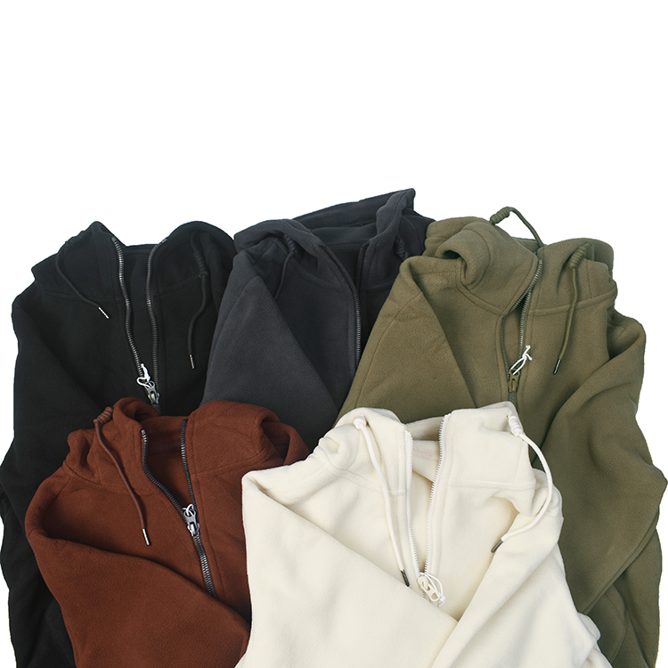 日系复古怀旧色连帽摇粒绒卫衣