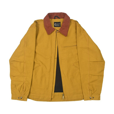 美式复古原色高街帆布底特律夹克