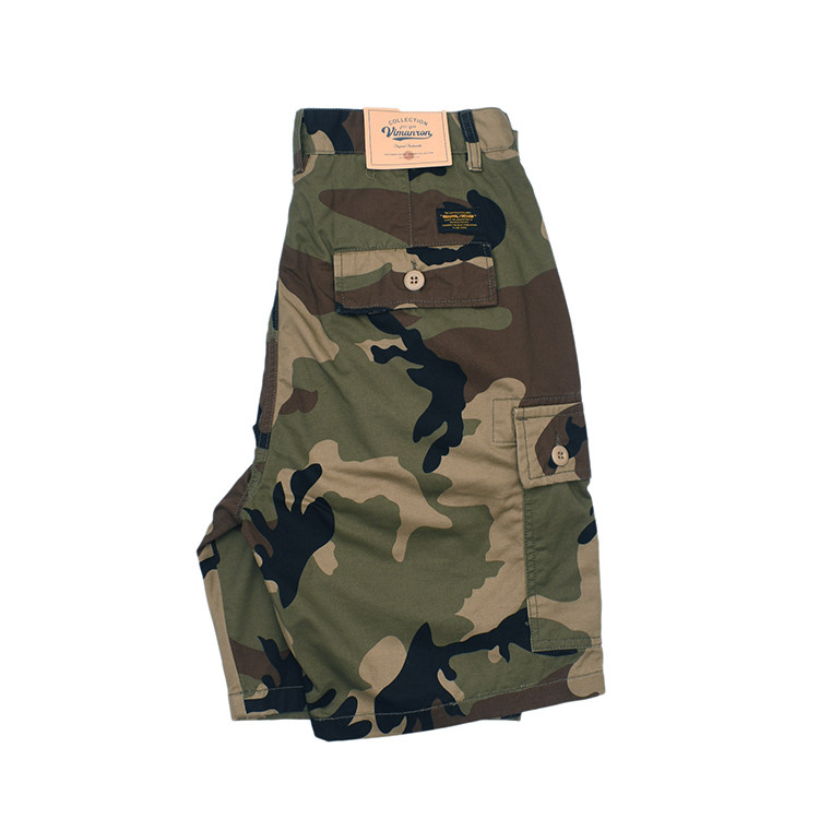 经典复古军事迷彩工装短裤