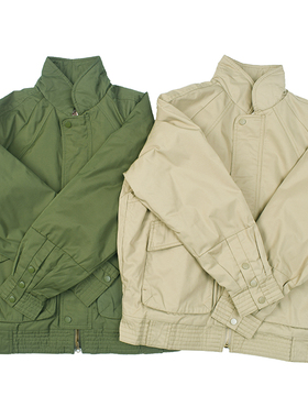 老炮 小众复古经典版双兜飞行夹克 咔叽vintage夹棉短宽外套 7074