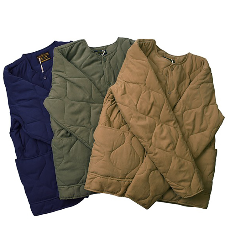 腔调绗缝日式复古水洗内胆棉衣