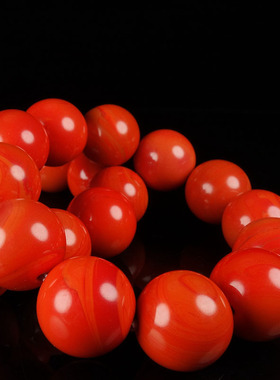 圆珠男女款手链本命年玉手串