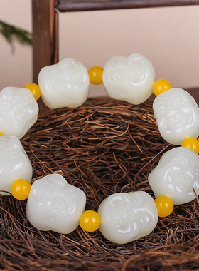 手链籽料原石小佛头新疆和田玉