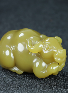 新疆玉和田玉糖玉生肖牛