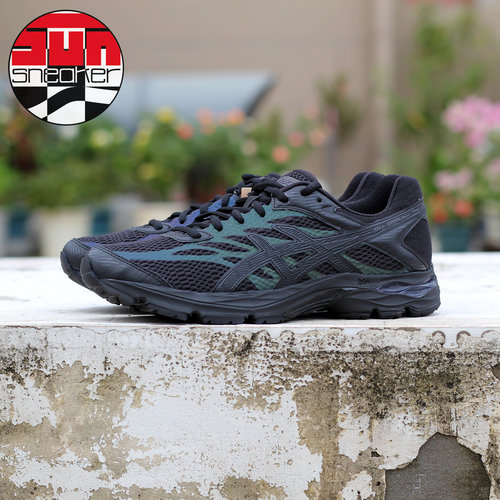 ASICS黑色减震慢跑鞋运动鞋低帮