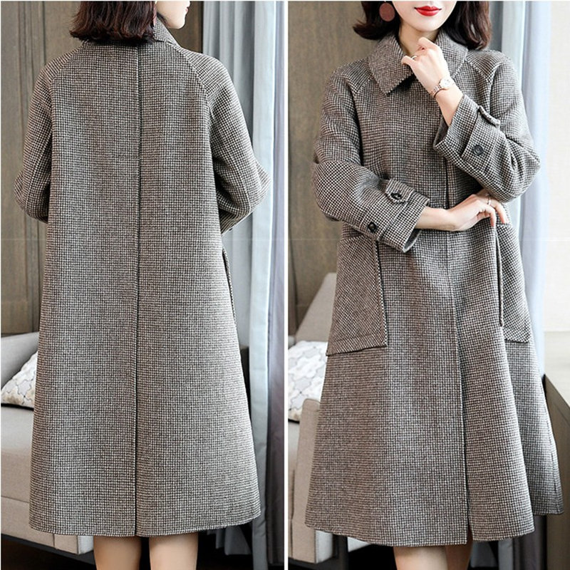 视频1713服装插肩袖双面大衣纸样