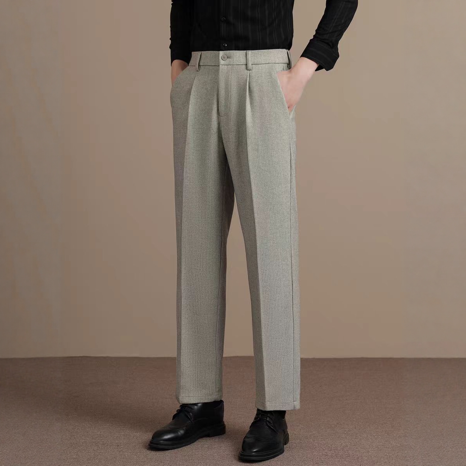 视频556男女通用休闲裤子直筒铅笔烟管休闲裤男裤西服裁剪图纸样