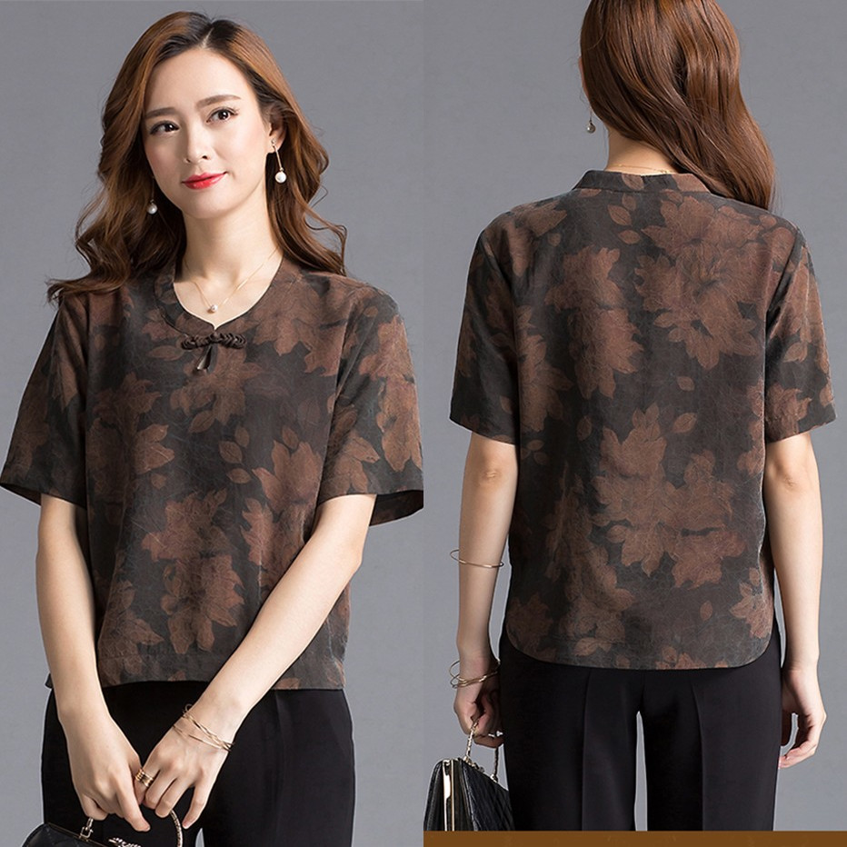 826香云纱上衣裁剪纸板DIY女装