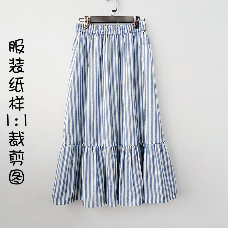 视频42女士春秋夏季服装女装半身长裙真丝纯棉裙子裁剪图纸纸样