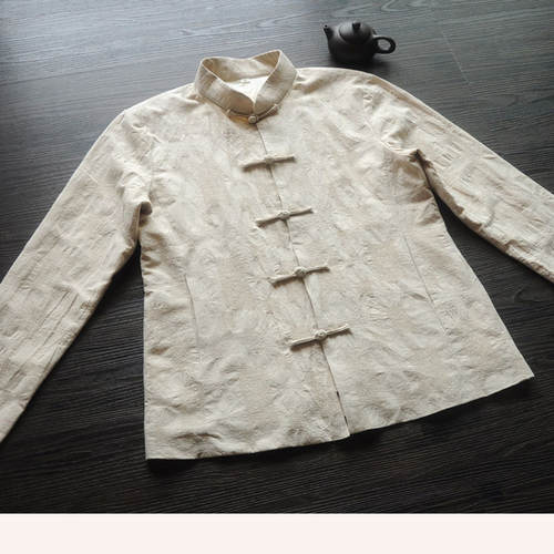 视频三开身739秋冬茶服上衣棉袄短外套做衣服装裁剪图牛皮纸纸样