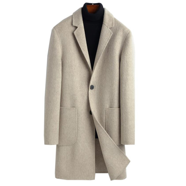 558合身款正肩男西装双面羊绒大衣外套新款女装裁剪图纸 样板纸样