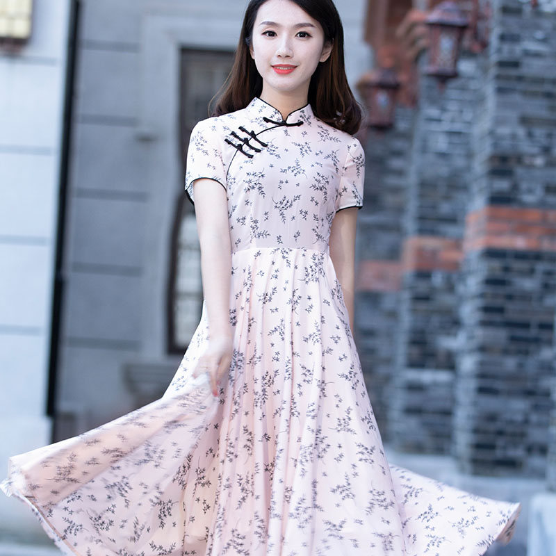 1112汉服中国风改良版旗袍连衣裙