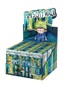 Heyone黑玩MIMI的CITYWALK系列搪胶毛绒可爱盲盒潮玩手办摆件