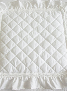 本白色卡其米黄灰色全棉坐垫沙发垫椅子垫 可定制不同规格